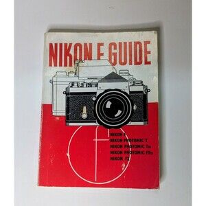 Nikon F Guide Manual Instruction Book Vintage 1974 W.D. Emanual 4th Edition